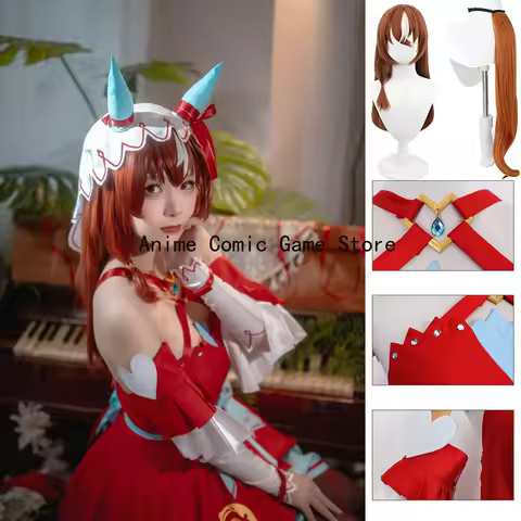 IN STOCK S-3XL Umamusume Still in Love Cosplay Costume with Veil Wig Game Uma Musume Cosplay Hallowe