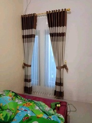Gorden Jendela Dan Pintu Hordeng Minimalis Gorden Jendela 3 Kaca Gorden Semokring Tirai Gorden