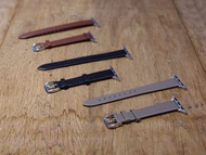 【優惠出清】Apple watch 細款皮革錶帶 (免費錶扣刻字)  多色