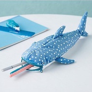 日本Magnets動物造型可愛立體收納袋/鉛筆盒/筆袋(豆腐鯊款)