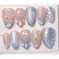 (NAILSBYVHYYTA) PRESS ON NAILS 3D MERMAID LAGOON