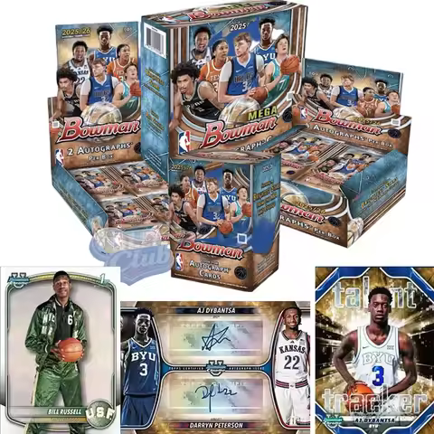 25-26 Topps Bowman NBA Mega Box, Genuine Flagg James Signed Card, Basketball Star Card Blind Box for