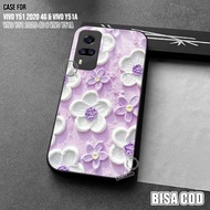 Softcase For Vivo Y51 2020 4G Latest Vivo Y51A/ Fashion CUTE FLOWERS For Men and Women - Softcase Gl