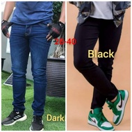 100% Denim jeans pants For men's /Lelaki kain Getah VR.