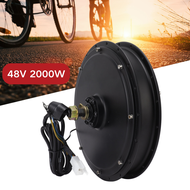 มอเตอร์ดุมล้อหน้าจักรยานไฟฟ้า 48V 2000W DC มอเตอร์ดุมล้อหน้าจักรยานไฟฟ้า