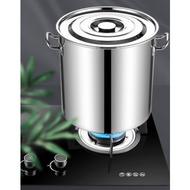 Stainless Steel Stock Pot 35cm x 35cm / Storage Pot / Cooking Pot / Periuk Kuah / Kari