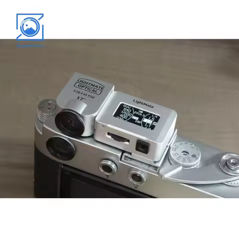 LightMate Area 2S Exposure Meter + OV-X2 17-Degree Optical Viewfinder Set for Film Cameras