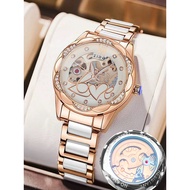 Watch female ceramic butterfly luminous fashion watch female