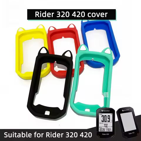 Bryton Rider 420 Rider 320 case Bike Computer Silicone Cover Cartoon Rubber Protective Case + HD Fil