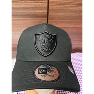 NE 9 Forty A Full Black LA Raiders Adjustable Snapback