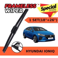 NEW CAR WIPER HYUNDAI IONIQ WIPER 1SET (18"+26") WIPER KERETA IONIQ