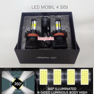 HORANSHOP BZL 4-SIDED CAR LED LIGHTS H4 H11 H8 H9 H16 HIR2 HB3 HB4 H7