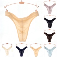 Mens Underwears Thong All Seasons Daily G-string Ice Silk Lingerie Panties