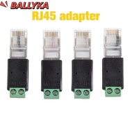 BALLYKA RJ45 Terminal Adapter, 2PIN Terminal RJ45 Male Connector RJ45 to RS485 Converter, Splitter  
