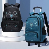 Beg Kalis Air Baru Rolling Bags Kanak-Kanak Beroda Beroda Rolling Sekolah Beg Pelajar Sekolah Beg Galas dengan Roda