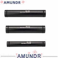 AMUNDR Front Fork Barrel Shaft, Black 20mm to 15mm ,15 to12mm Thru Axle Hub Adapter, Durable Lightwe
