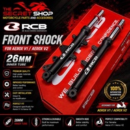 RCB FE FRONT SHOCK AEROX V1/V2 26MM BLACK
