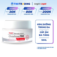 Kem Dưỡng Trắng Da Cấp Ẩm Đa Tầng Angel's Liquid 7 Day Whitening Program Glutathione 700 V-Cream 50m