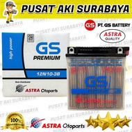 AKI TERBAIK GS ASTRA 12N10 3B BERGARANSI UNTUK EMERGENCY LAMP PIAGGIO PX 150 200 VESPA EXCEL BINTER 