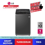 LG 9kg T2109VS2B Top Load Washer / Washing Machine with Smart Inverter