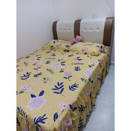 PVC Queen Bed Cushion Headboard Divan Queen Bed Frame Katil Queen Putih White Bed