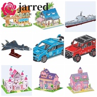 JARRED 3D Castle Airplane Assembly Model, Building Model 3d Puzzles, Building Block Toy Cardboard Ai
