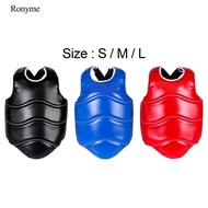 Ronyme Karate Chest Protector Muay Thai Taekwondo Boxing Chest Shield Protector Kids Teen Adults Spo
