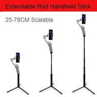 Telescopic Extension Rod for DJI OM 4 Osmo Mobile 3 2/Insta360 ONE X2/3 Phone Tripod Stand Selfie Stick Stabilizer Accessories