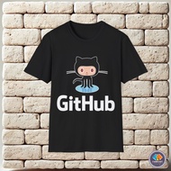 New Hot Selling Funny Gift Fashion Retro Style Github Octocat Logo Unisex T-Shirt