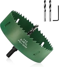4.72 Inch/120mm Hole Saw, High Quanlity Professional 1 1/3 inch Cutting Depth HSS Bi-Metal Hole Cutt