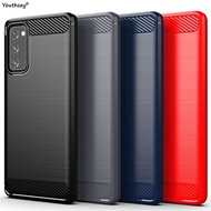 For Samsung Galaxy S22 Case Samsung S20 FE Case Rubber Carbon Soft Silicone Cover For Galaxy S20 FE