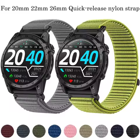 20/22/26mm Quick-release Nylon Strap for Garmin Fenix 8/Tactix 8/Quatix 8 Sports Wristband Garmin In