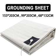 Grounding Bed Sheet Conductive 5% Soft Silver Fiber Flat Sheet Organic Cotton Queen Earthing Sheet F