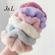 Korean Women Accessories Cloth Plush Hair Rope