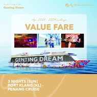 [Resorts World Cruises] [The Palace] [Value Fare] 3 Nights Port Klang [KL] - Penang Cruise (Sun) onboard Genting Dream (Apr 2024)