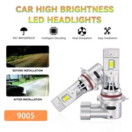 2Pcs  HB3 9005  LED Headlight Bulbs 6500k Cool White HB3 9005 Car headlight fan cooling function Fog