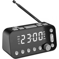 DAB FM Radio Alarm Clock 3.5 Inch LED Display Backlight Adjustable Alarm Volume Alarm Clock