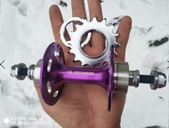 REGJU TAOZIK 16 T Ultralight CNC Aluminum Fixed Gear Bmx hub 4 Sealed Bearing 32 Hole Bike Hubs BNGJ