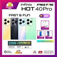 INFINIX HOT 40 PRO [8GB+256GB] / MEDIATEK HELIO G99 - 1 YEAR WARRANTY INFINIX MALAYSIA