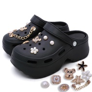 FENTINA Sandal Kodok Dewasa Wanita Kekinian Sandal Fuji Sandal Baim Wedges Anti-selip Sandal Jelly