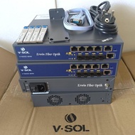 OLT VISOL EPON V1600D-MINI 4PORT LENGKAP KABELAN + SFP PX20+++8dBm