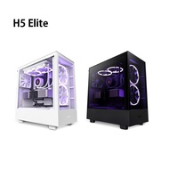 Mitre 3C Digital-NZXT Enjie H5 Elite Full Transparent Side Computer Case Black/White