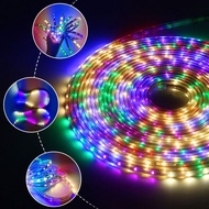 LAMPU LED STRIP RGB METERAN 3528 AC 220 VOLT WATERPROOF / LAMPU SELANG WARNA WARNI AC 220 VOLT