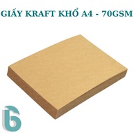 [KRAFT PAPER] 100 SHEETS OF KRAFT PAPER A4 SIZE CEMENT PAPER KRAFT PAPER QUANTITY 70GSM - BAOBOONLIN