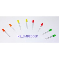 LED 5mm (Red, Yellow, Green, Amber) X 10 pcs