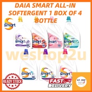 Daia Smart All-In Softergent Liquid Detergent 3.6kg 1 Box of 4 Bottle Daia Smart Detergent