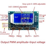 PWM Signal 1-150Khz Generator 3.3-30v LCD XY PWM Arduino PWM signal generator [CE]