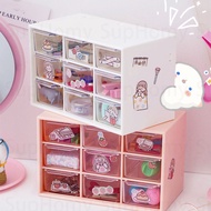 💖SG local stock💖9 drawer cute sticker box organizer Table drawer Mini drawer organizer storage Stationery box