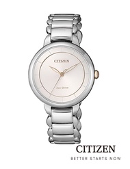 CITIZEN L นาฬิกาข้อมือผู้หญิง Eco-Drive EM0676-85X Lady Watch ( พลังงานแสง )