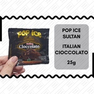HITAM Pop Ice Sultan Italian Cioccolato 25g Sachet Drink Milk Powder Dark Chocolate